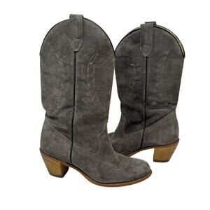 VINTAGE Wolverine Gray Heeled Boots